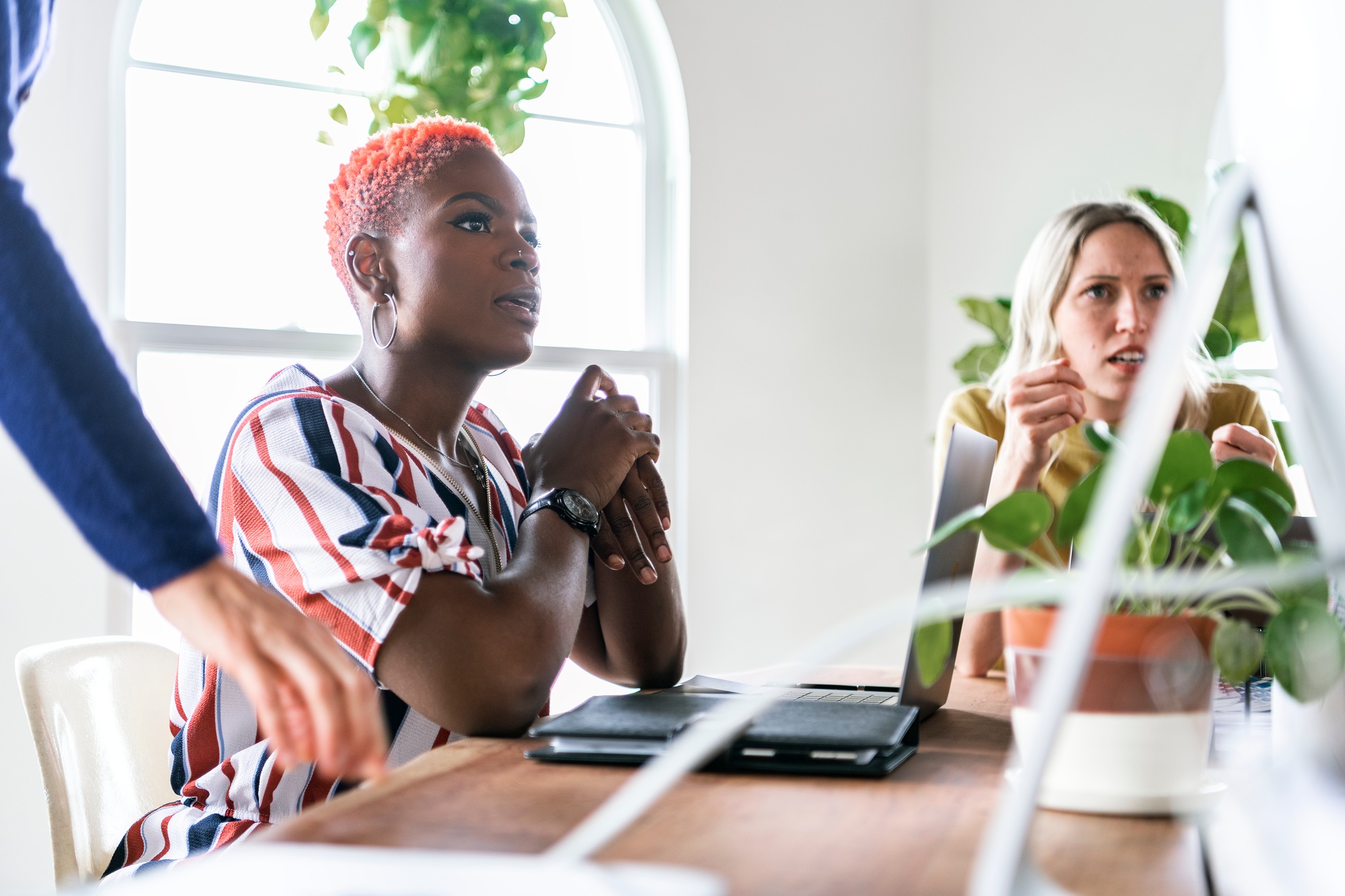 Digital marketers working o a plan
